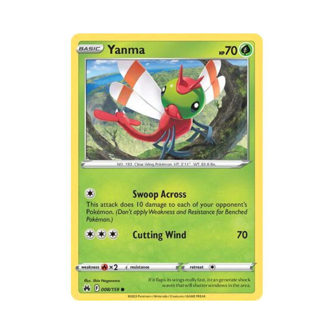포켓몬 TCG 왕자리 C 크라운 제니스 (영문판)(Pokemon TCG Yanma C Crown Zenith (English Ver.)) - 1