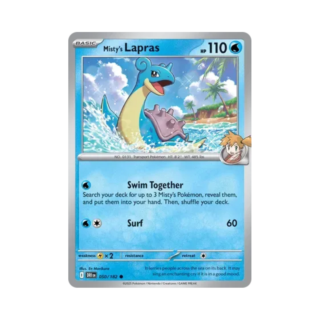 포켓몬 TCG 이슬의 라프라스 C 데스티니드 라이벌스 (영문판)(Pokemon TCG Misty's Lapras C Destined Rivals (English Ver.)) - 1