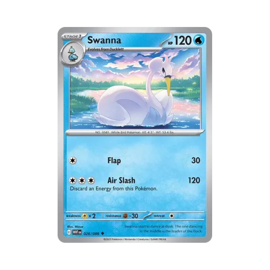 포켓몬 TCG 스완나 U 화이트플레어 (영문판)(Pokemon TCG Swanna U White Flare (English Ver.)) - 1