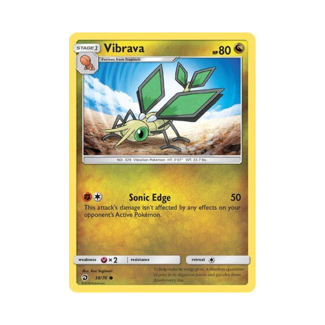 포켓몬 TCG 비브라바 C 드래곤 마제스티 (영문판)(Pokemon TCG Vibrava C Dragon Majesty (English Ver.)) - 1