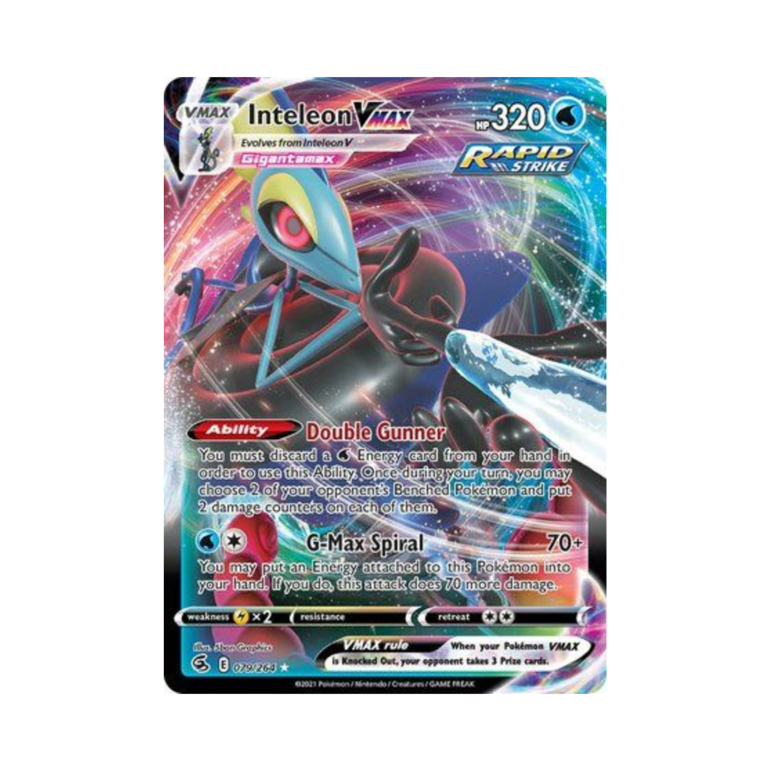 포켓몬 TCG 인텔리레온 VMAX HRV 퓨전 스트라이크 (영문판)(Pokemon TCG Inteleon VMAX HRV Fusion Strike (English Ver.)) - 1