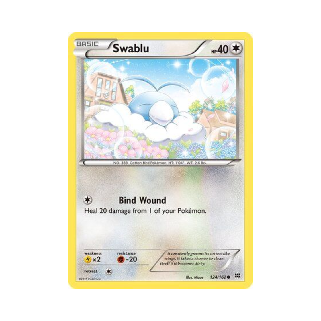 포켓몬 TCG 파비코 C 브레이크스루 (영문판)(Pokemon TCG Swablu C BREAKthrough (English Ver.))