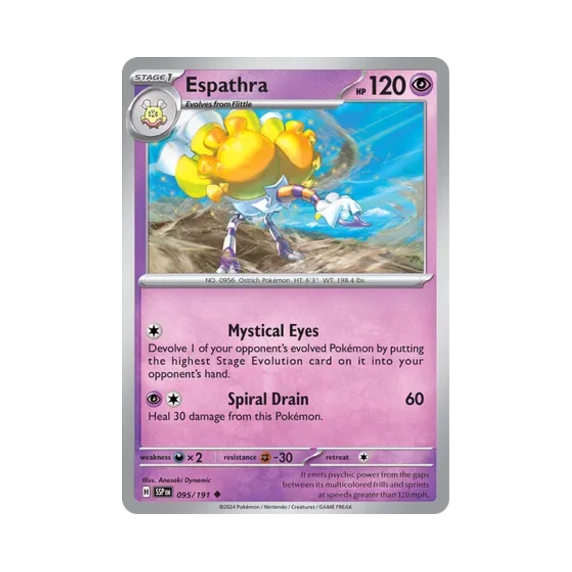 포켓몬 TCG 클레스퍼트라 U 서징 스파크 (영문판)(Pokemon TCG Espathra U Surging Sparks (English Ver.)) - 1