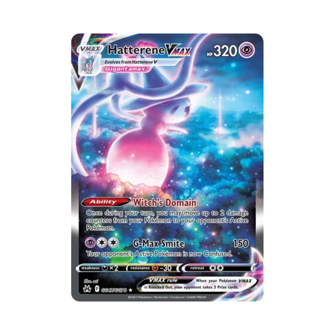 포켓몬 TCG 브리무음 VMAX R 크라운 제니스 (영문판)(Pokemon TCG Hatterene VMAX R Crown Zenith (English Ver.)) - 1