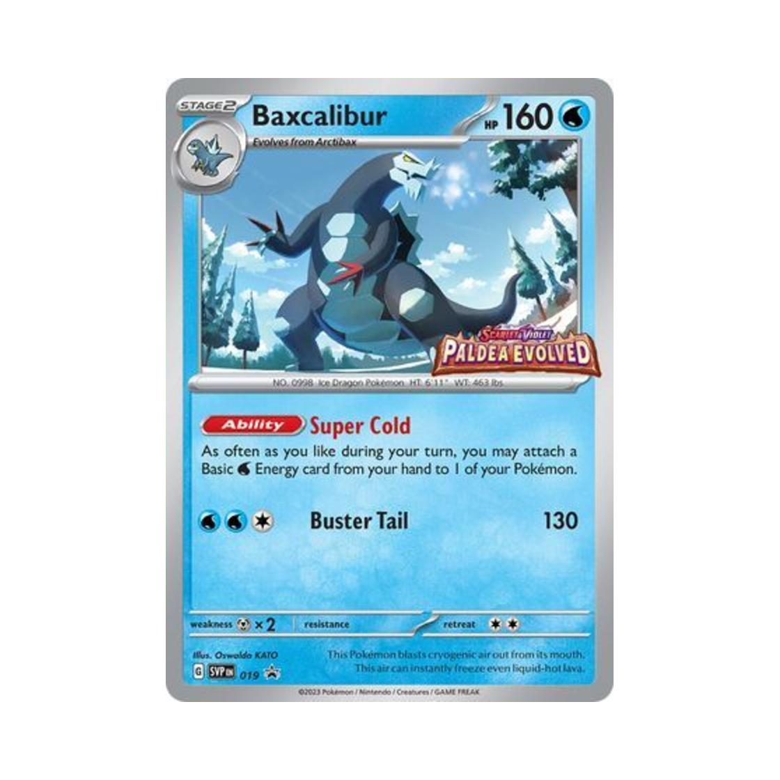 포켓몬 TCG 드닐레이브 P 스칼렛 & 바이올렛 프로모 카드 (영문판)(Pokemon TCG Baxcalibur P Scarlet & Violet Promos (English Ver.)) - 1