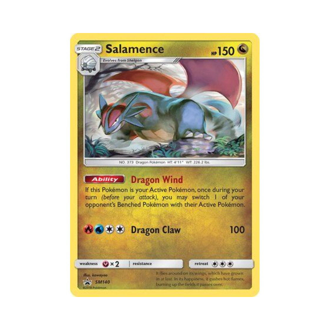 포켓몬 TCG 보만다 P 썬 & 문 프로모카드 (영문판)(Pokemon TCG Salamence P Sun & Moon Promos (English Ver.)) - 1