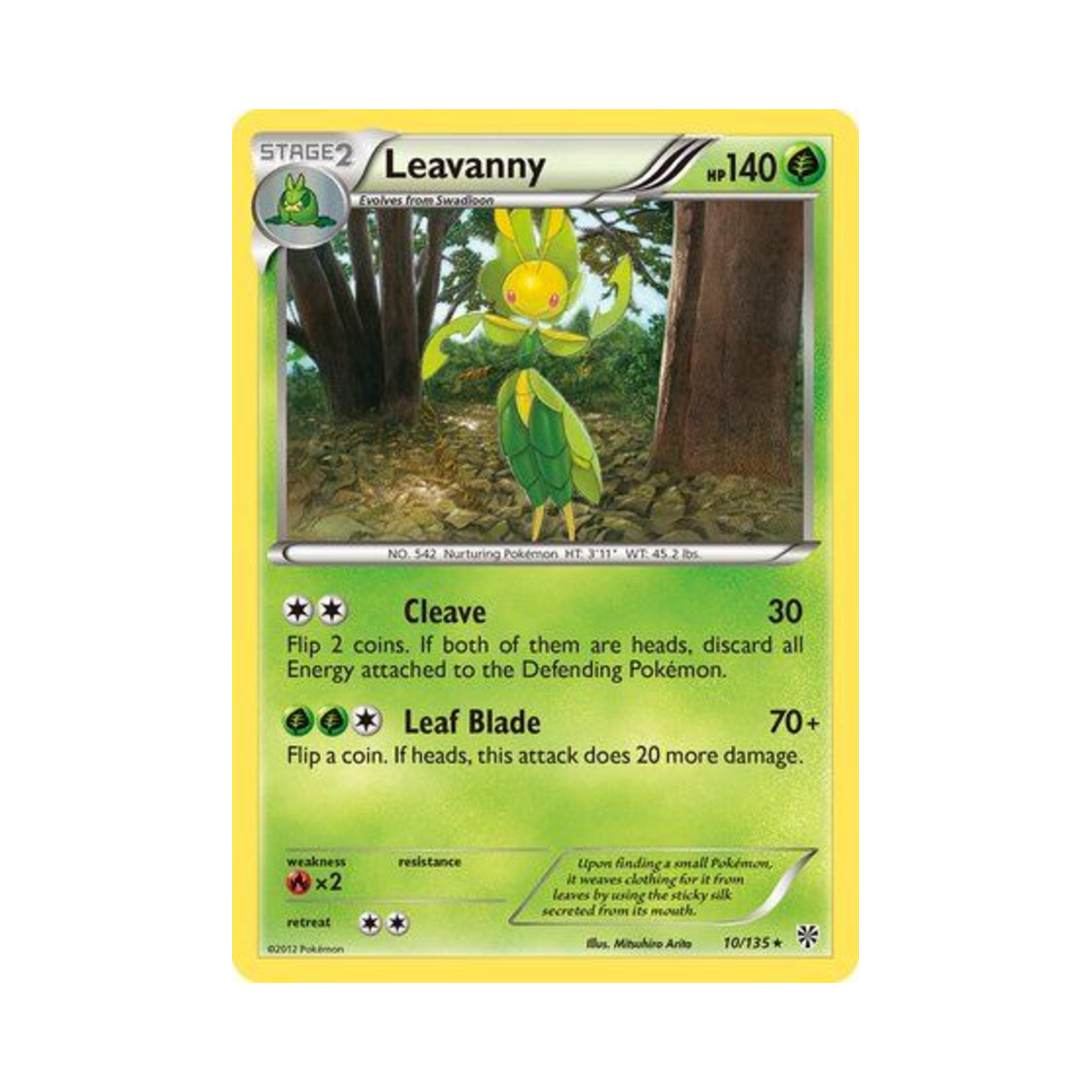 포켓몬 TCG 모아머 R 플라스마 스톰 (영문판)(Pokemon TCG Leavanny R Plasma Storm (English Ver.)) - 1