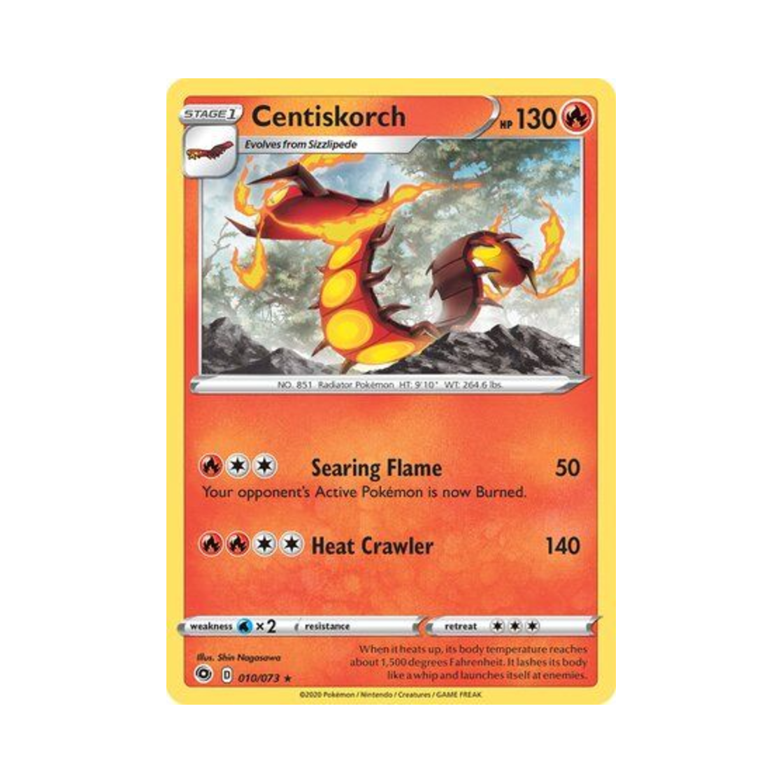 포켓몬 TCG 다태우지네 RH 챔피언스 패스 (영문판)(Pokemon TCG Centiskorch RH Champion's Path (English Ver.)) - 1