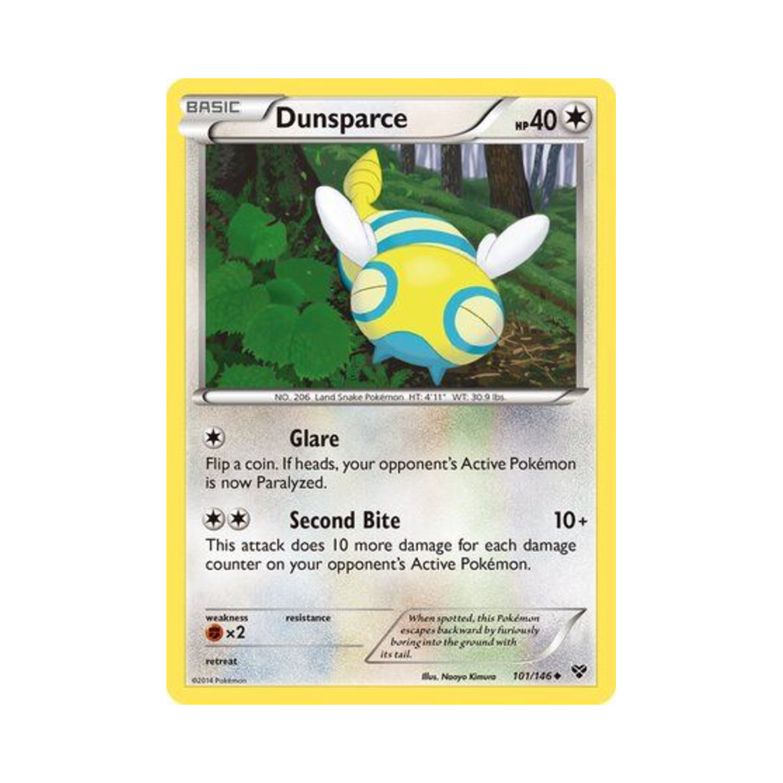 포켓몬 TCG 노고치 U XY (영문판)(Pokemon TCG Dunsparce U XY (English Ver.)) - 1