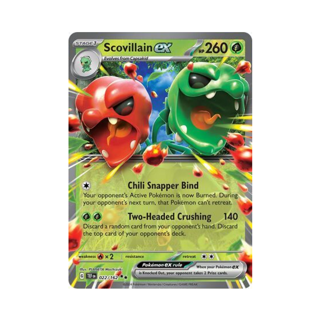 포켓몬 TCG 스코빌런 ex DR 템포럴 포시스 (영문판)(Pokemon TCG Scovillain ex DR Temporal Forces (English Ver.)) - 1