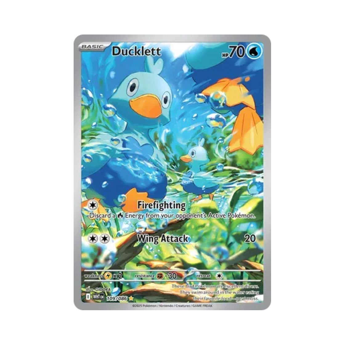 포켓몬 TCG 꼬지보리 IR 화이트플레어 (영문판)(Pokemon TCG Ducklett IR White Flare (English Ver.)) - 1