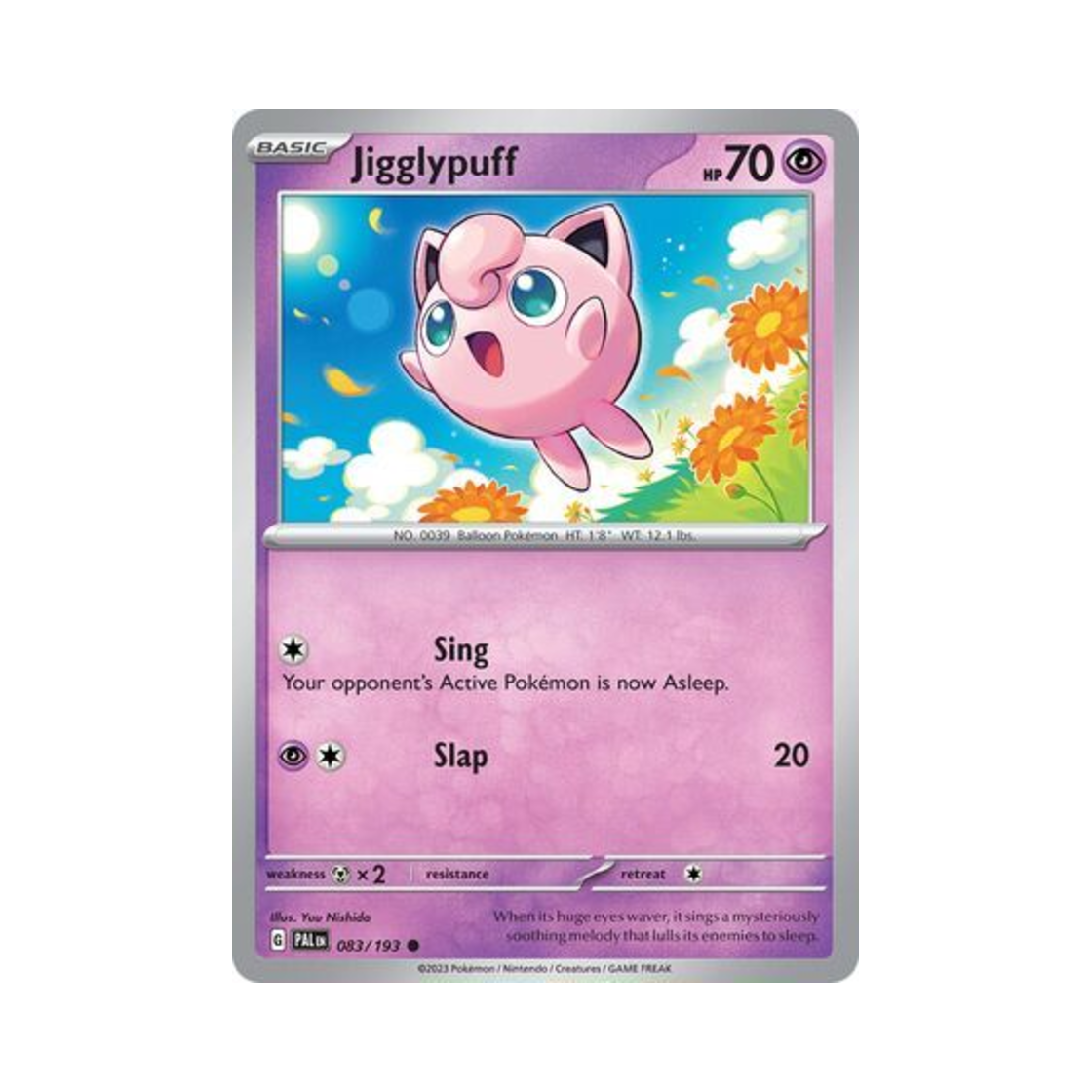 포켓몬 TCG 푸린 C 팔데아 이볼브드 (영문판)(Pokemon TCG Jigglypuff C Paldea Evolved (English Ver.)) - 1