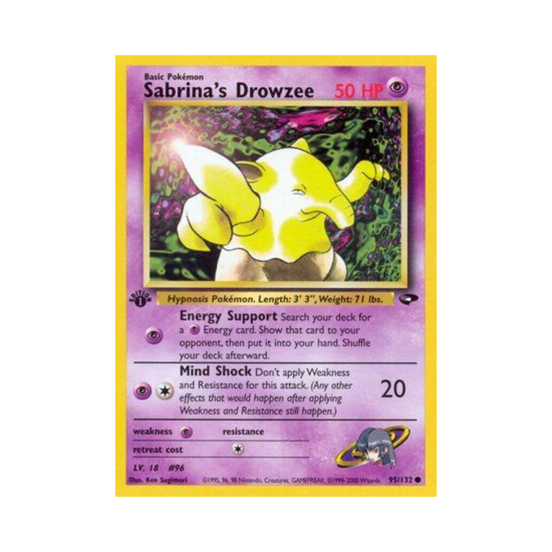 포켓몬 TCG 초련의 슬리프 C 짐 첼린지 (영문판)(Pokemon TCG Sabrina's Drowzee C Gym Challenge (English Ver.)) - 1