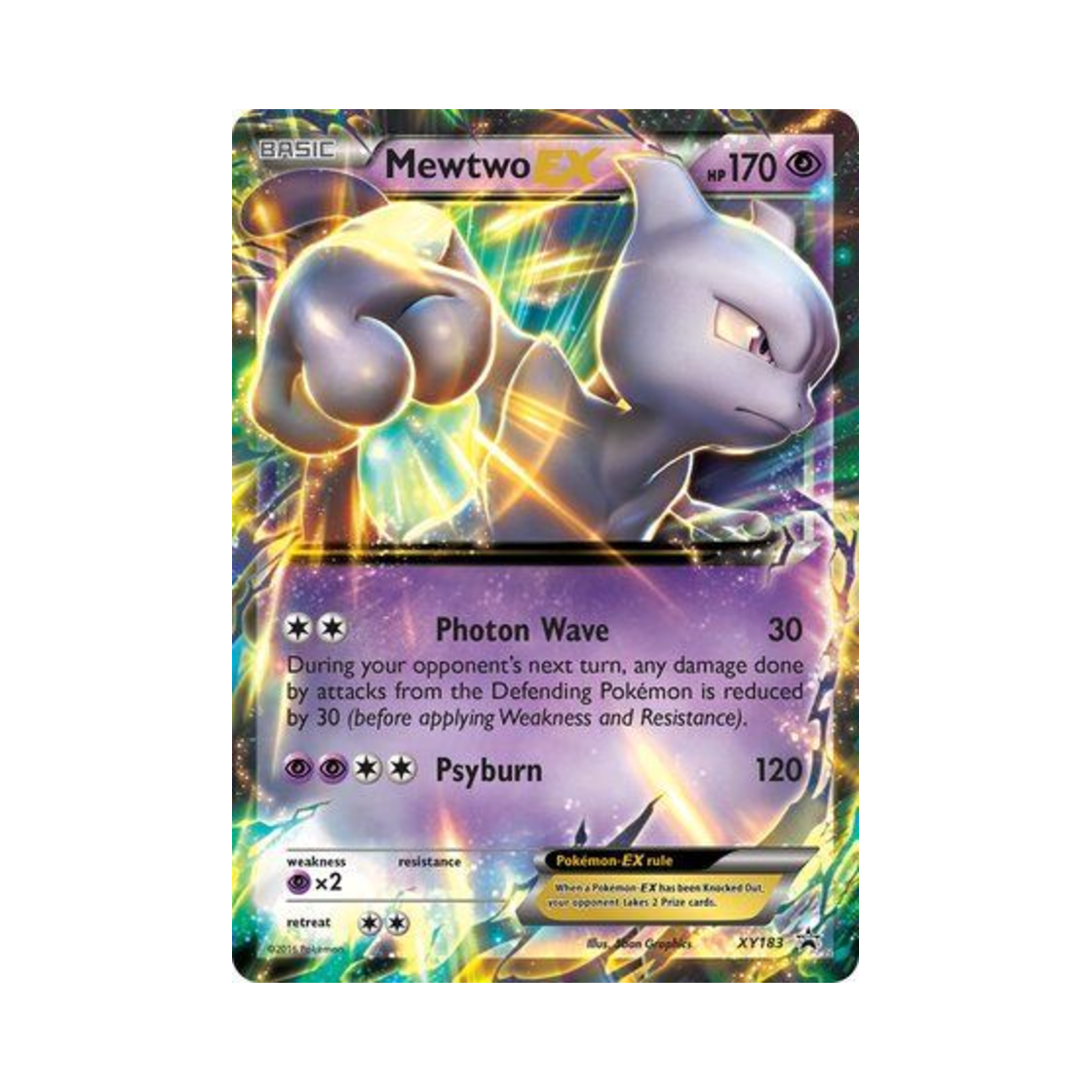 포켓몬 TCG 뮤츠 EX 점보 P XY 프로모 카드 (영문판)(Pokemon TCG Mewtwo EX Jumbo P XY Promos (English Ver.)) - 1