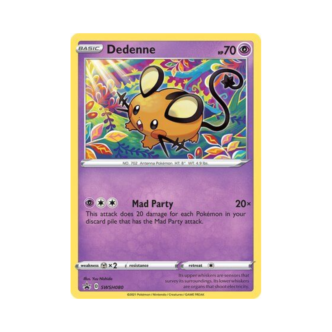포켓몬 TCG 데덴네 P 소드 & 실드 프로모카드 (영문판)(Pokemon TCG Dedenne P Sword & Shield Promos (English Ver.))