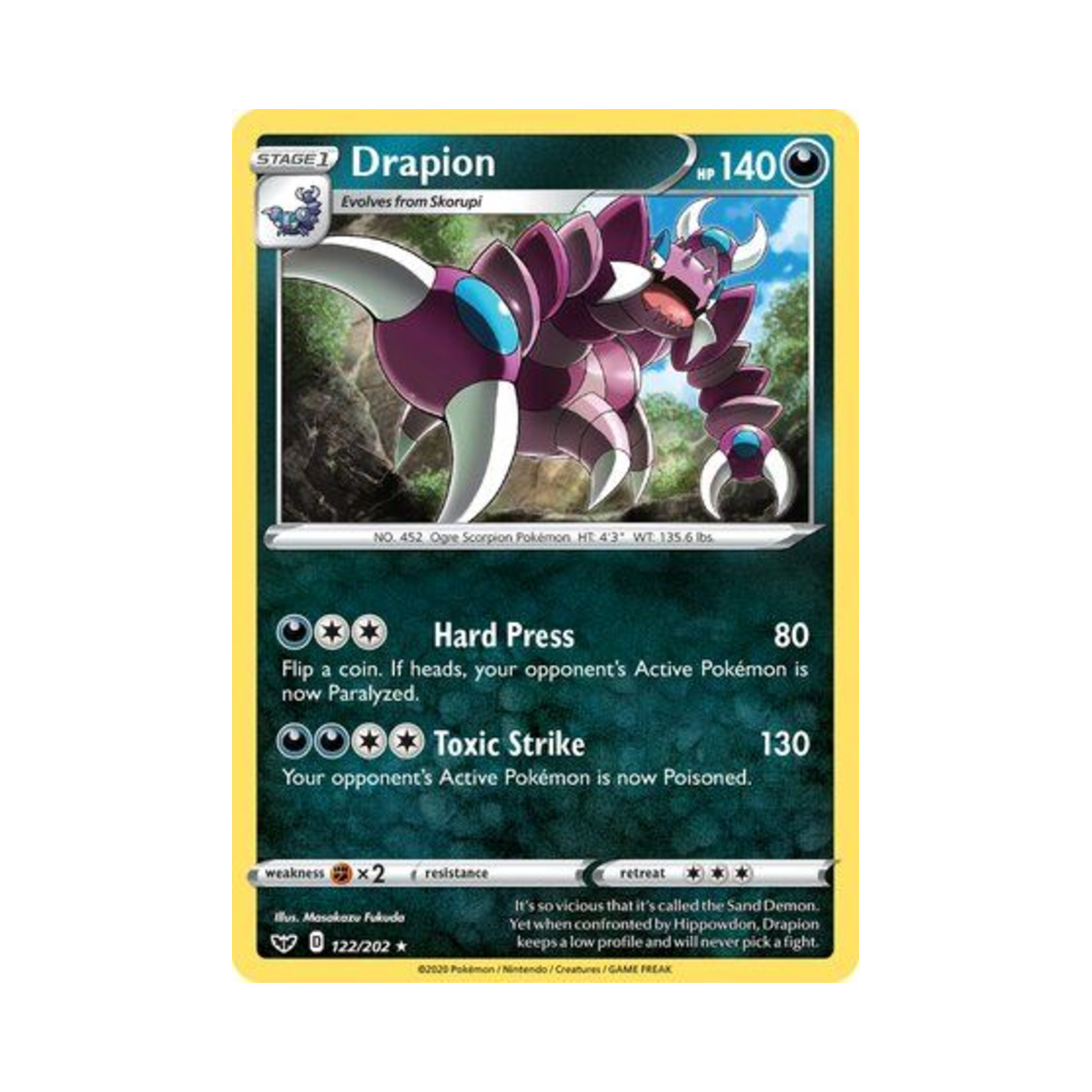 포켓몬 TCG 드래피온 R 소드 & 실드 (영문판)(Pokemon TCG Drapion R Sword & Shield (English Ver.)) - 1