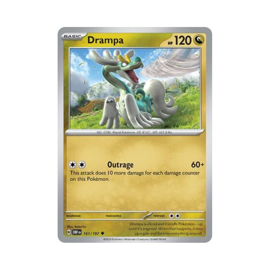 포켓몬 TCG 할비롱 U 옵시디언 플레임즈 (영문판)(Pokemon TCG Drampa U Obsidian Flames (English Ver.)) - 1