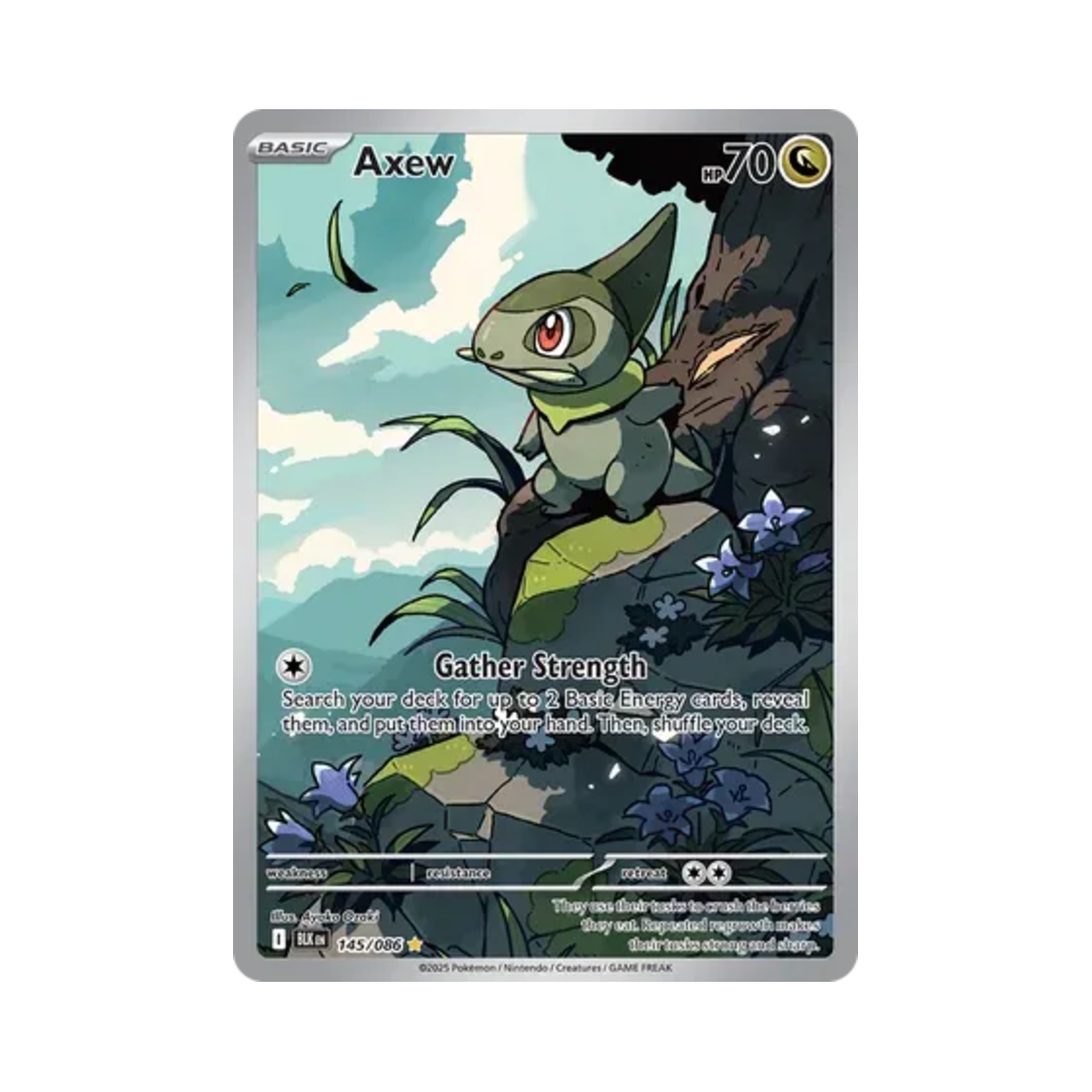 포켓몬 TCG 터검니 IR 블랙볼트 (영문판)(Pokemon TCG Axew IR Black Bolt (English Ver.)) - 1
