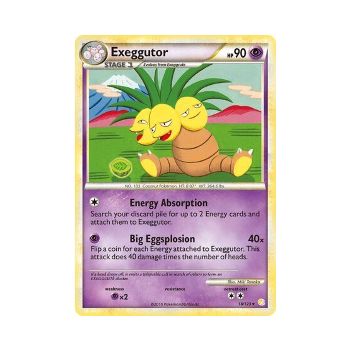 포켓몬 TCG 나시 R 하트골드 & 소울실버 (영문판)(Pokemon TCG Exeggutor R HeartGold & SoulSilver (English Ver.)) - 1