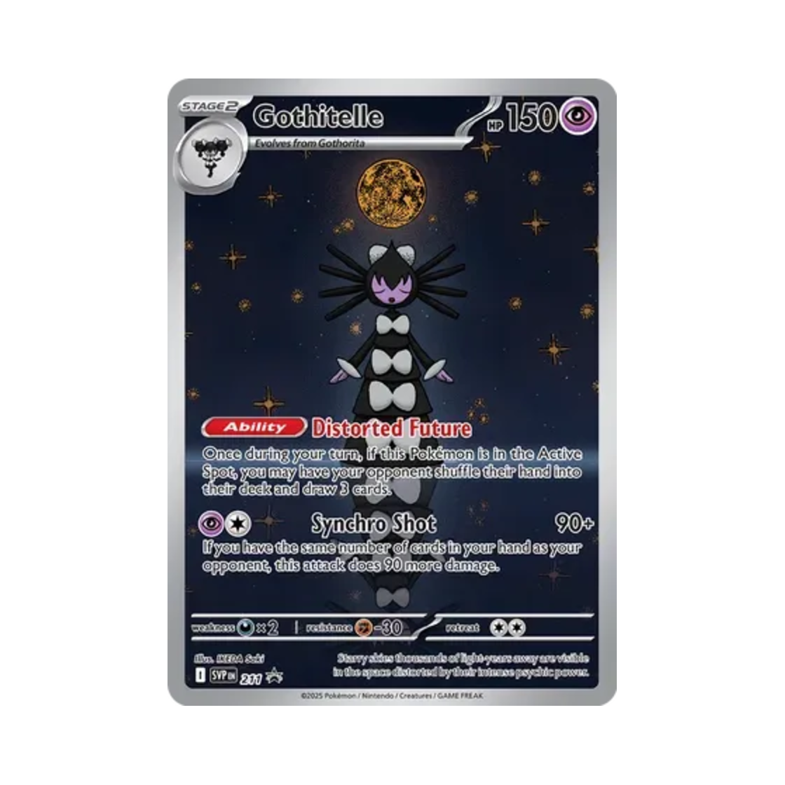 포켓몬 TCG 고디모아젤 P 스칼렛 & 바이올렛 프로모 카드 (영문판)(Pokemon TCG Gothitelle P Scarlet & Violet Promos (English Ver.))