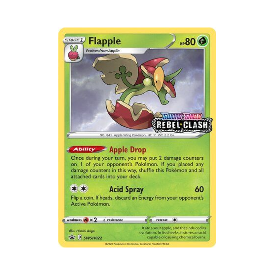 포켓몬 TCG 애프룡 P 소드 & 실드 프로모카드 (영문판)(Pokemon TCG Flapple P Sword & Shield Promos (English Ver.)) - 1
