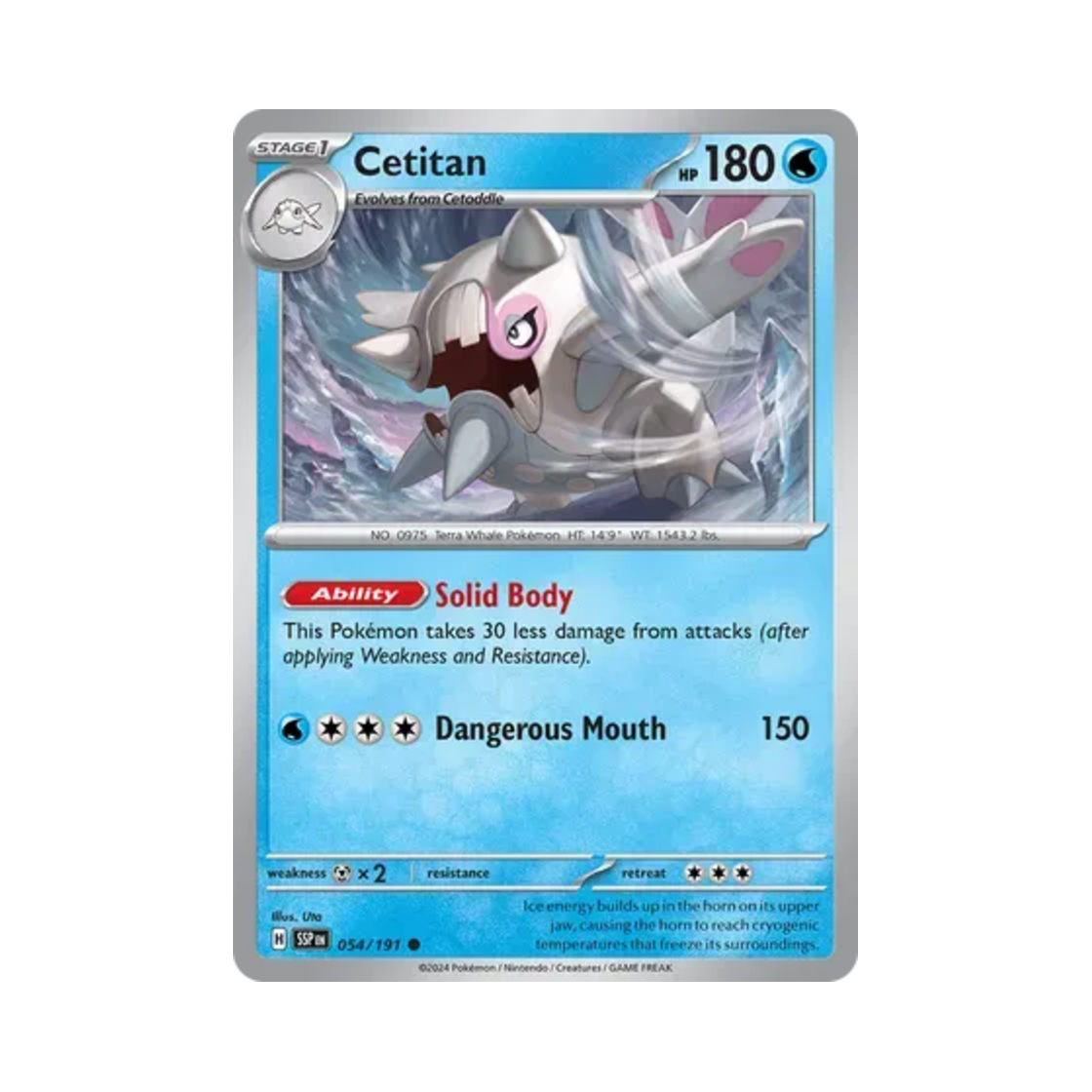 포켓몬 TCG 우락고래 C 서징 스파크 (영문판)(Pokemon TCG Cetitan C Surging Sparks (English Ver.)) - 1