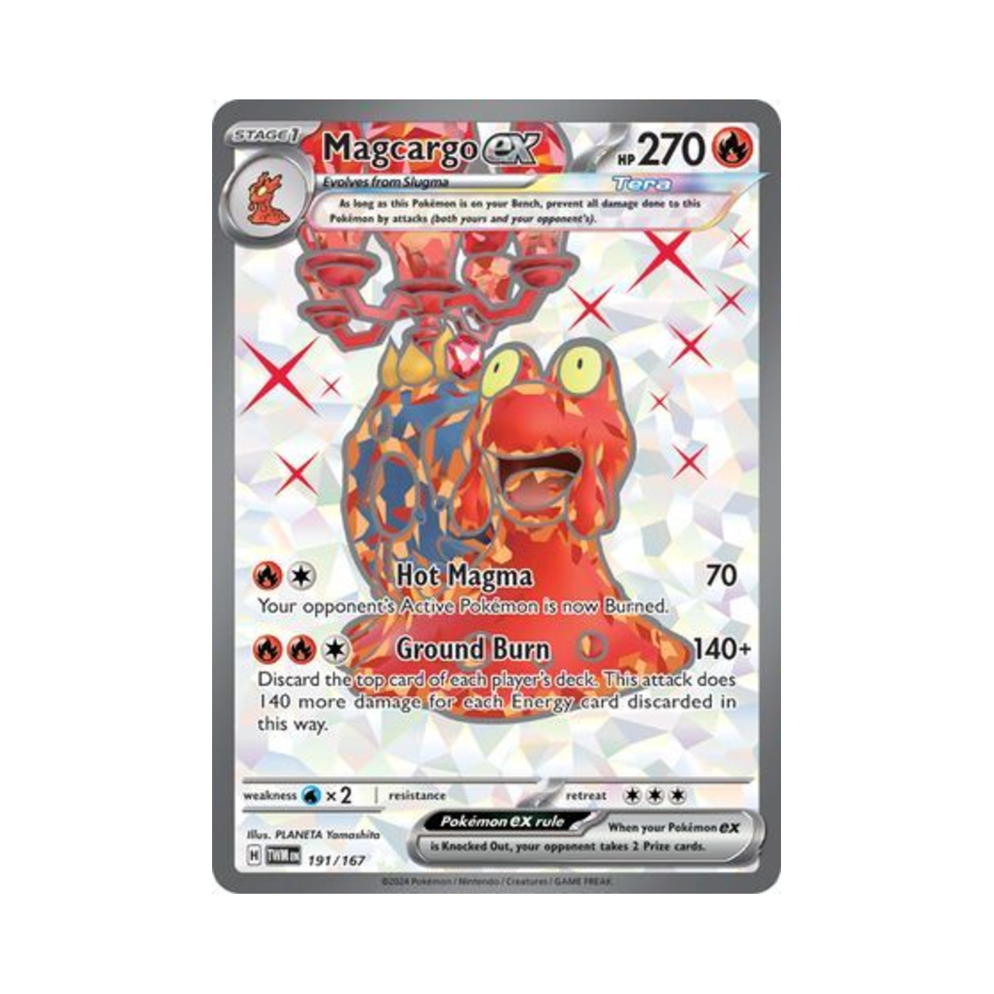 포켓몬 TCG 마그카르고 ex UR 트와일라잇 마스커레이드 (영문판)(Pokemon TCG Magcargo ex UR Twilight Masquerade (English Ver.)) - 1
