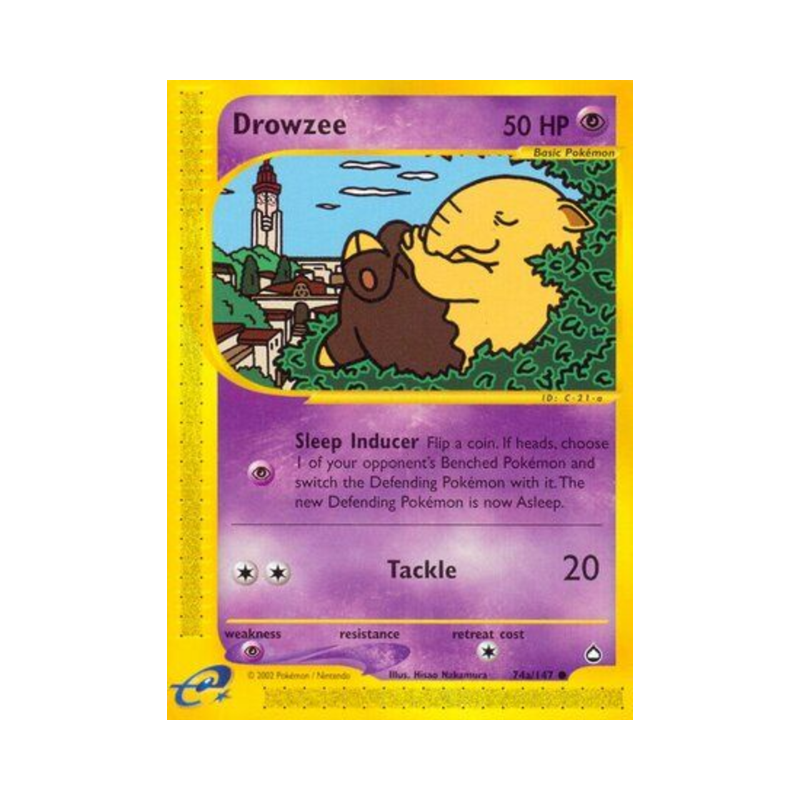 포켓몬 TCG 슬리프 C 아쿠아폴리스 (영문판)(Pokemon TCG Drowzee C Aquapolis (English Ver.)) - 1