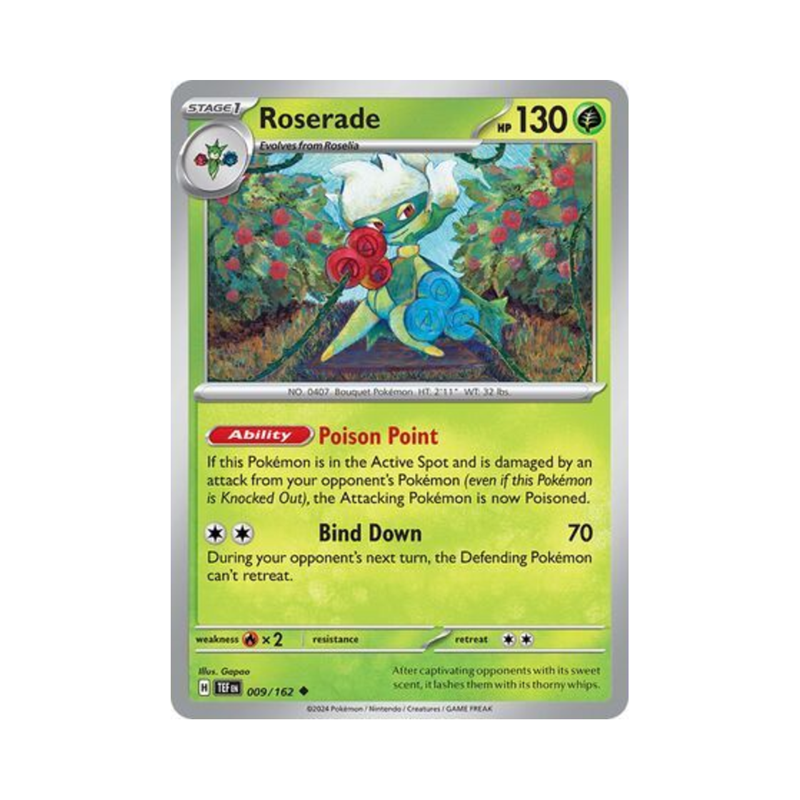 포켓몬 TCG 로즈레이드 U 템포럴 포시스 (영문판)(Pokemon TCG Roserade U Temporal Forces (English Ver.)) - 1