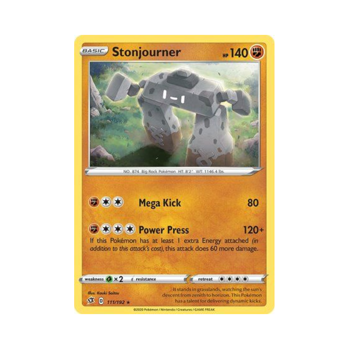 포켓몬 TCG 돌헨진 RH 레벌 크래시 (영문판)(Pokemon TCG Stonjourner RH Rebel Clash (English Ver.)) - 1
