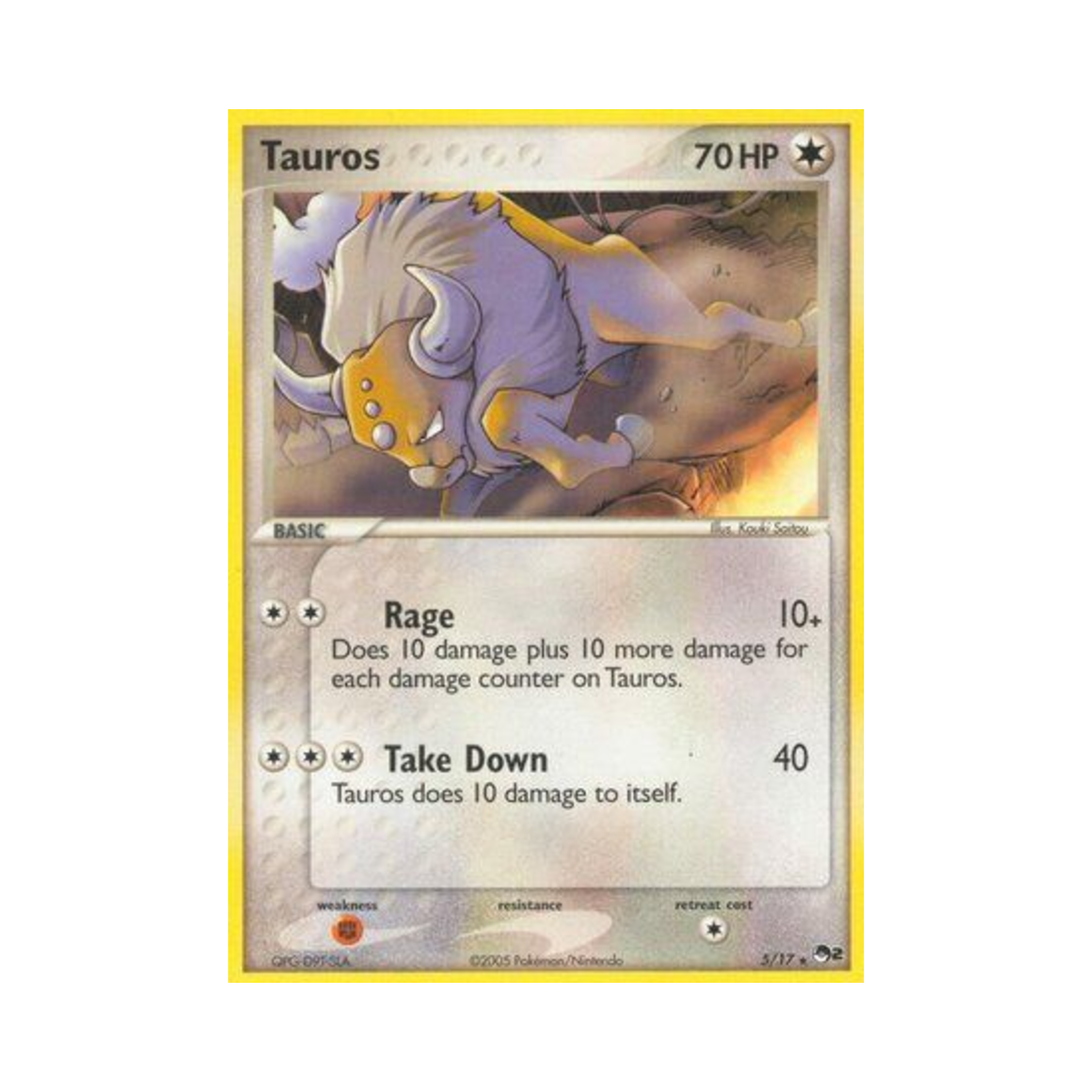 포켓몬 TCG 켄타로스 R 팝 시리즈 2 (영문판)(Pokemon TCG Tauros R POP Series 2 (English Ver.)) - 1