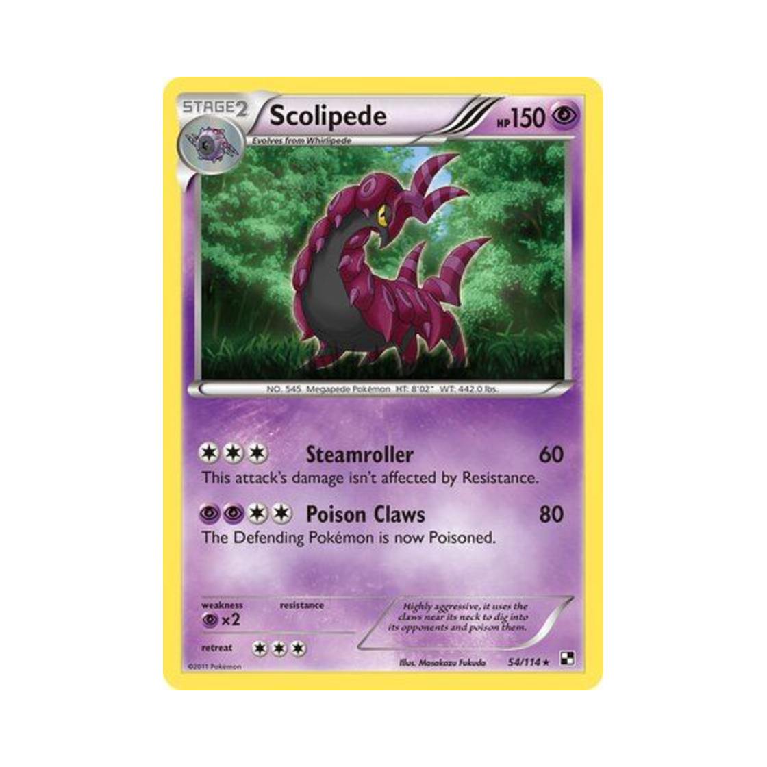 포켓몬 TCG 펜드라 R 블랙 & 화이트 (영문판)(Pokemon TCG Scolipede R Black & White (English Ver.)) - 1
