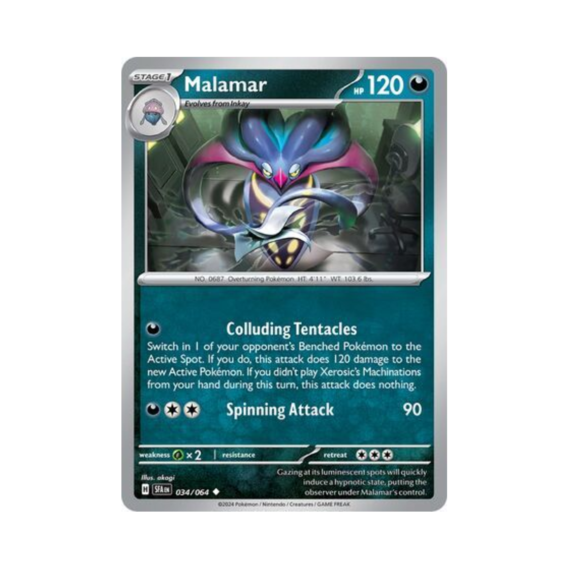 포켓몬 TCG 칼라마네로 U 슈라우디드 페이블 (영문판)(Pokemon TCG Malamar U Shrouded Fable (English Ver.)) - 1