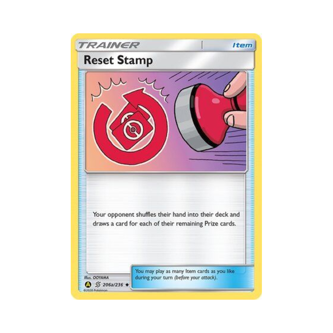 포켓몬 TCG 리셋 스탬프 U 옐로우 A 얼터네이트 (영문판)(Pokemon TCG Reset Stamp U Yellow A Alternate (English Ver.)) - 1