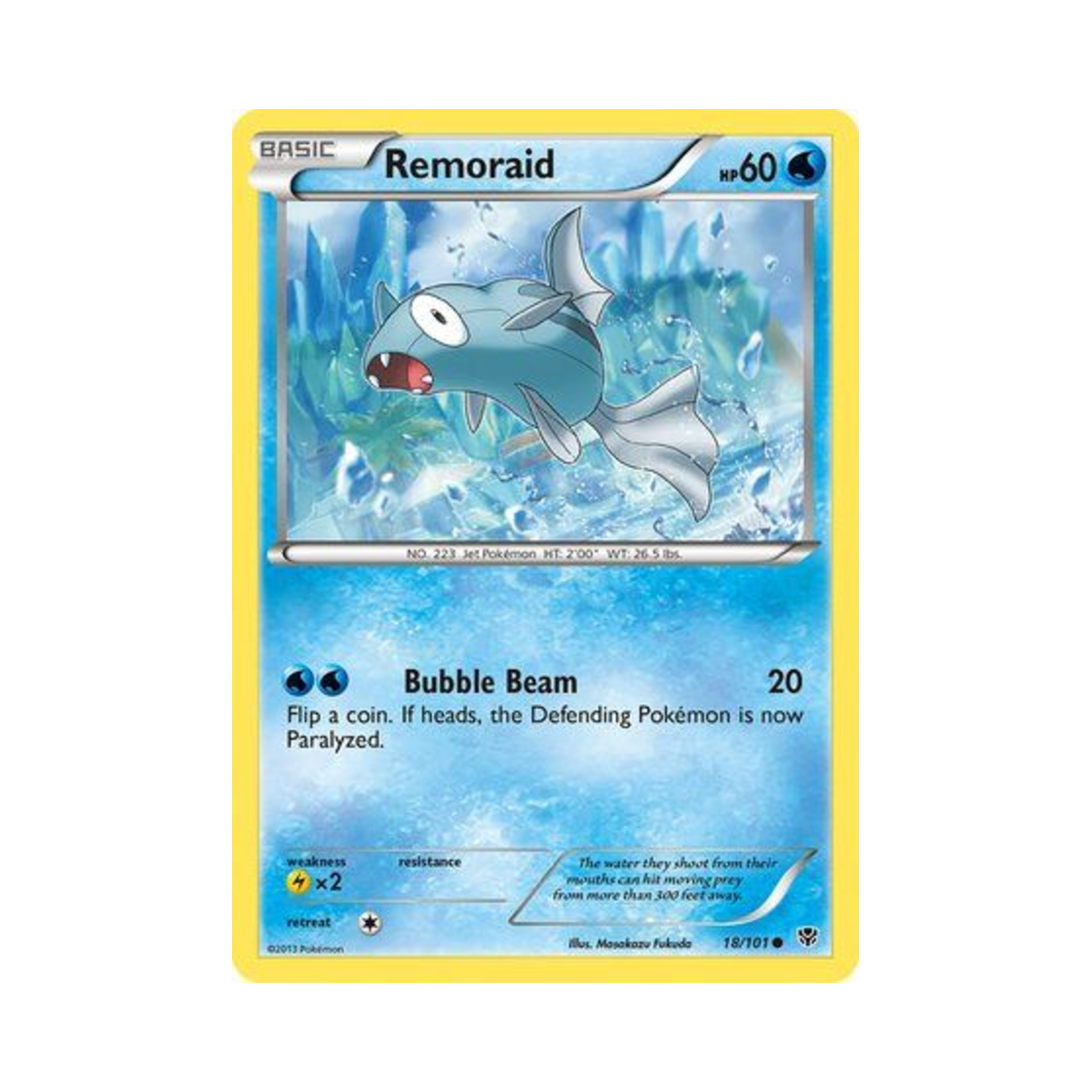 포켓몬 TCG 총어 C 플라스마 블라스트 (영문판)(Pokemon TCG Remoraid C Plasma Blast (English Ver.)) - 1