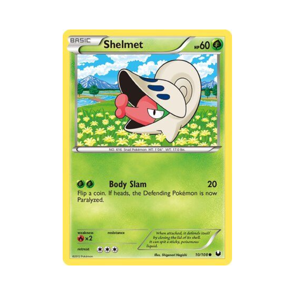 포켓몬 TCG 쪼마리 C 다크 익스플로러스 (영문판)(Pokemon TCG Shelmet C Dark Explorers (English Ver.)) - 1