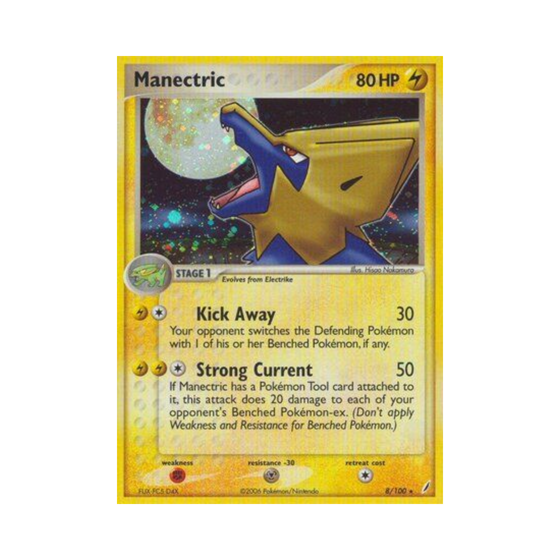 포켓몬 TCG 썬더볼트 RH EX 크리스탈 가디언스 (영문판)(Pokemon TCG Manectric RH EX Crystal Guardians (English Ver.))