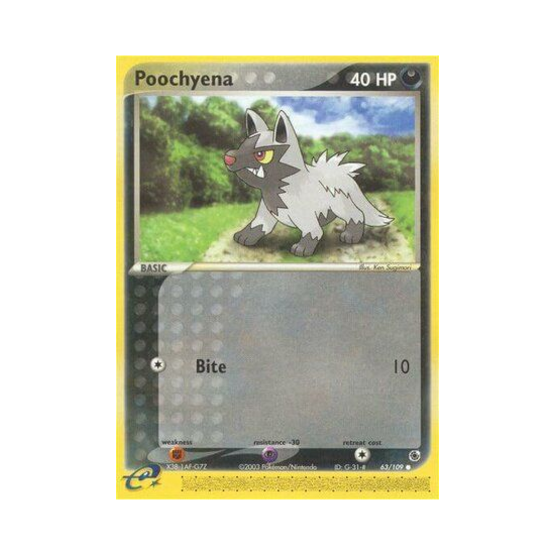 포켓몬 TCG 포챠나 C EX 루비 & 사파이어 (영문판)(Pokemon TCG Poochyena C EX Ruby & Sapphire (English Ver.)) - 1
