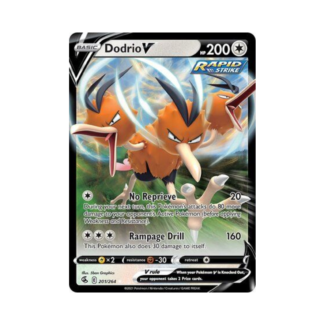 포켓몬 TCG 두트리오 V HRV 퓨전 스트라이크 (영문판)(Pokemon TCG Dodrio V HRV Fusion Strike (English Ver.)) - 1