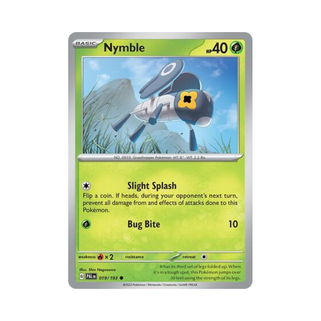 포켓몬 TCG 콩알뚜기 C 팔데아 이볼브드 (영문판)(Pokemon TCG Nymble C Paldea Evolved (English Ver.)) - 1