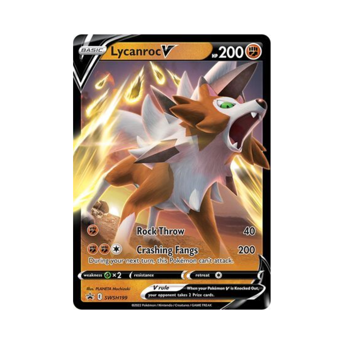 포켓몬 TCG 루가루암 V P 소드 & 실드 프로모카드 (영문판)(Pokemon TCG Lycanroc V P Sword & Shield Promos (English Ver.)) - 1