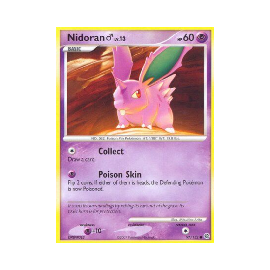 포켓몬 TCG 니드런♂ C 시크릿 원더스 (영문판)(Pokemon TCG Nidoran ♂ C Secret Wonders (English Ver.)) - 1