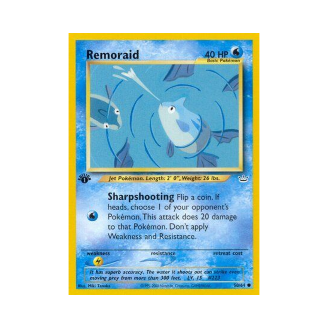 포켓몬 TCG 총어 C 네오 레버레이션 (영문판)(Pokemon TCG Remoraid C Neo Revelation (English Ver.))