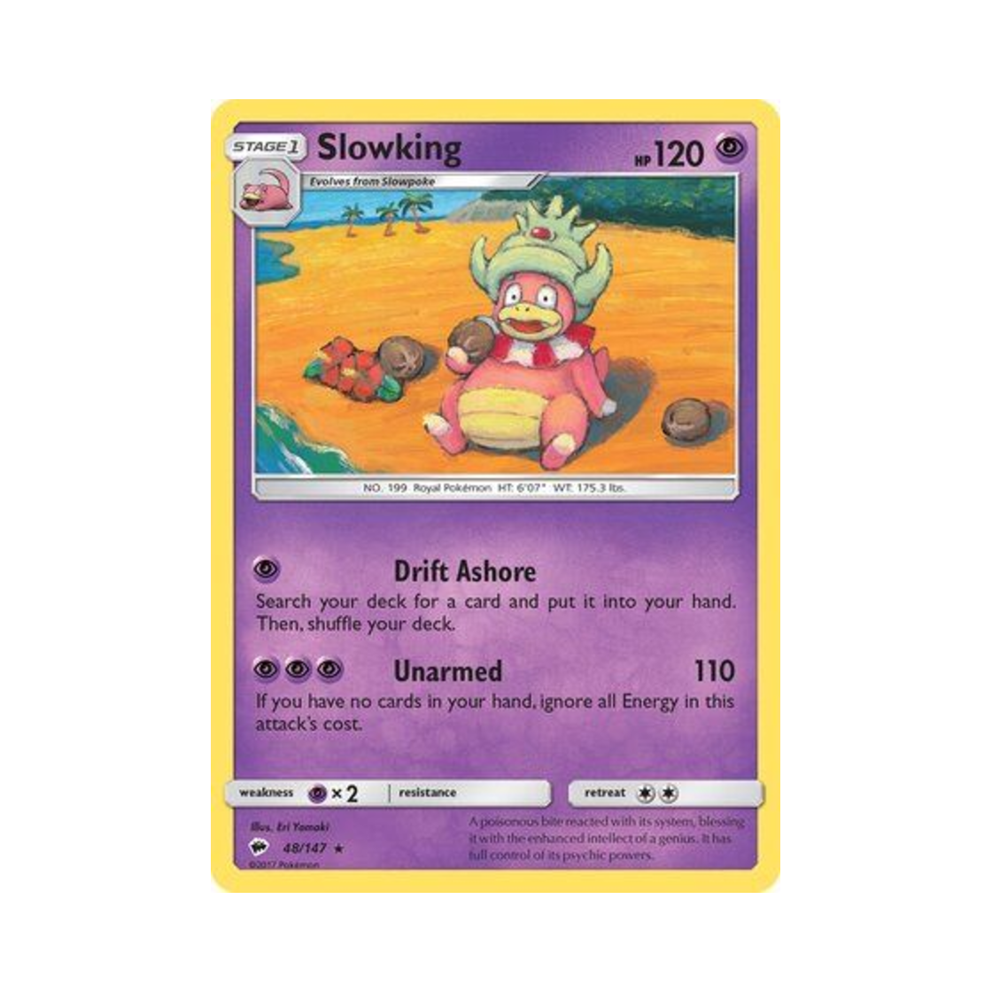 포켓몬 TCG 야도킹 R 버닝 쉐도우 (영문판)(Pokemon TCG Slowking R Burning Shadows (English Ver.))