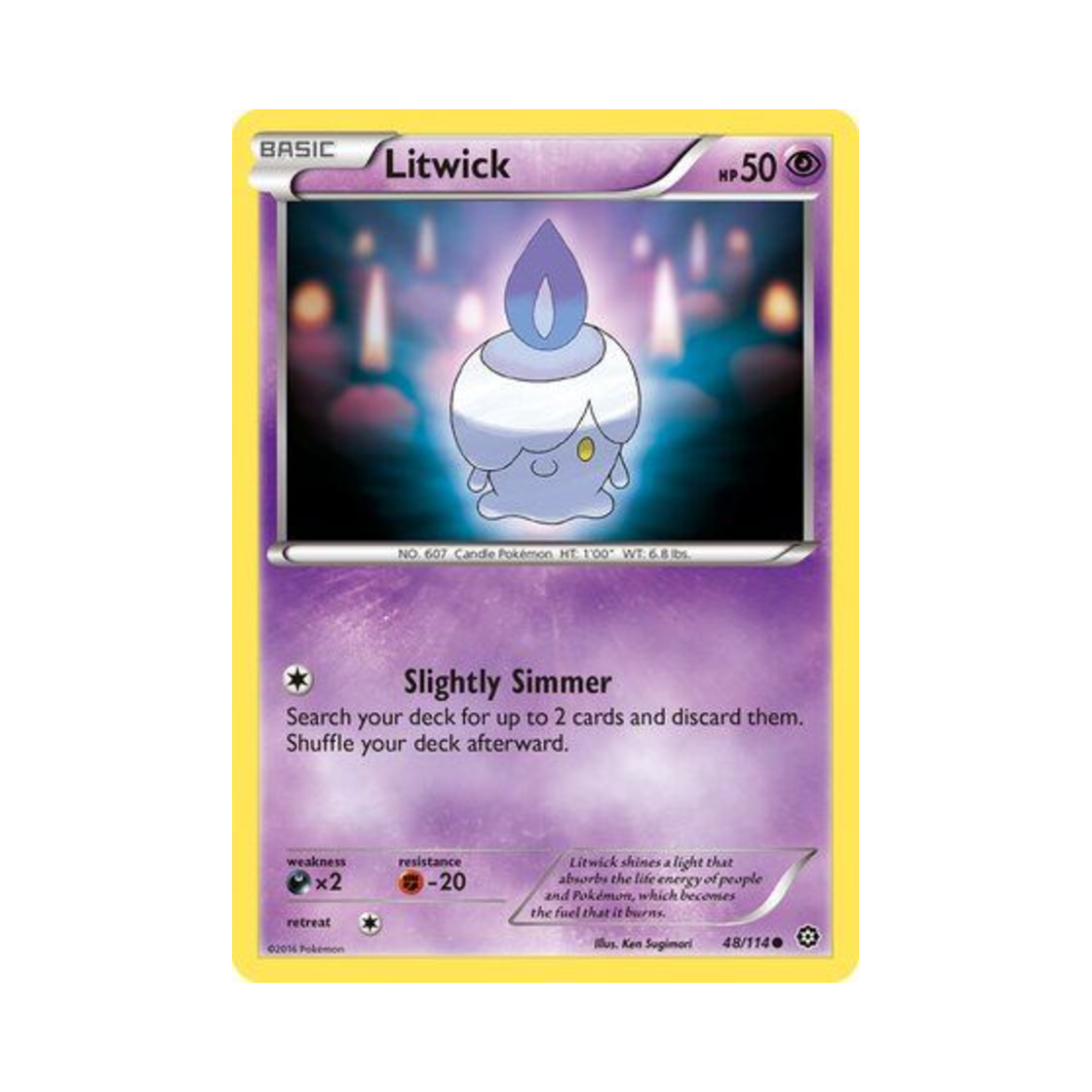 포켓몬 TCG 불켜미 C 스팀 시즈 (영문판)(Pokemon TCG Litwick C Steam Siege (English Ver.))