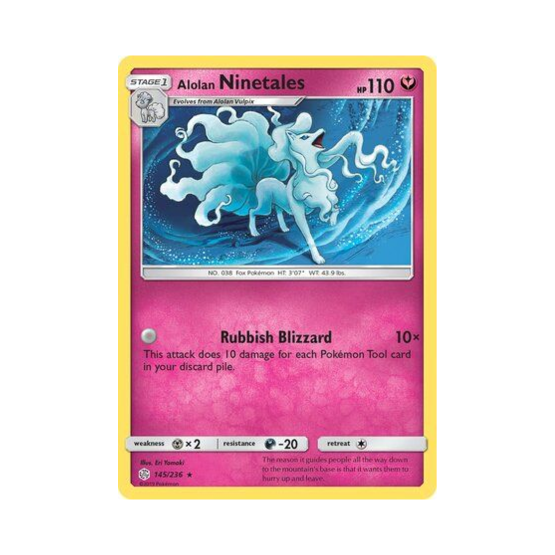 포켓몬 TCG 알로라 나인테일 RH 코스믹 이클립스 (영문판)(Pokemon TCG Alolan Ninetales RH Cosmic Eclipse (English Ver.)) - 1