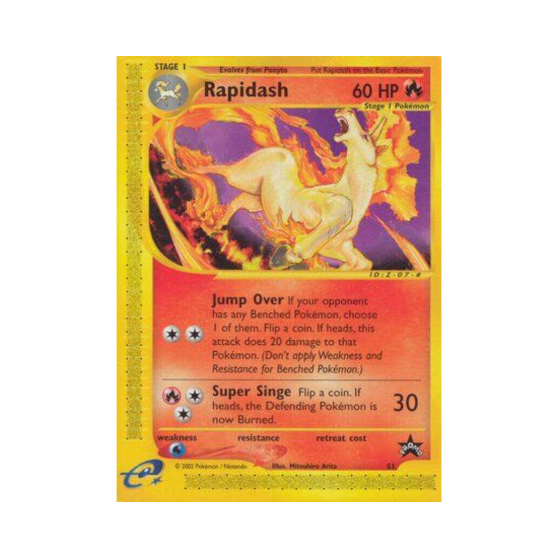 포켓몬 TCG 날쌩마 P 위자드 오브 더 코스트 프로모카드 (영문판)(Pokemon TCG Rapidash P Wizards of the Coast Promos (English Ver.)) - 1