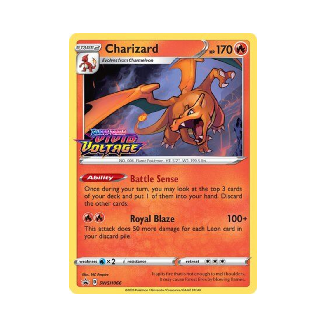 포켓몬 TCG 리자몽 P 소드 & 실드 프로모카드 (영문판)(Pokemon TCG Charizard P Sword & Shield Promos (English Ver.)) - 1