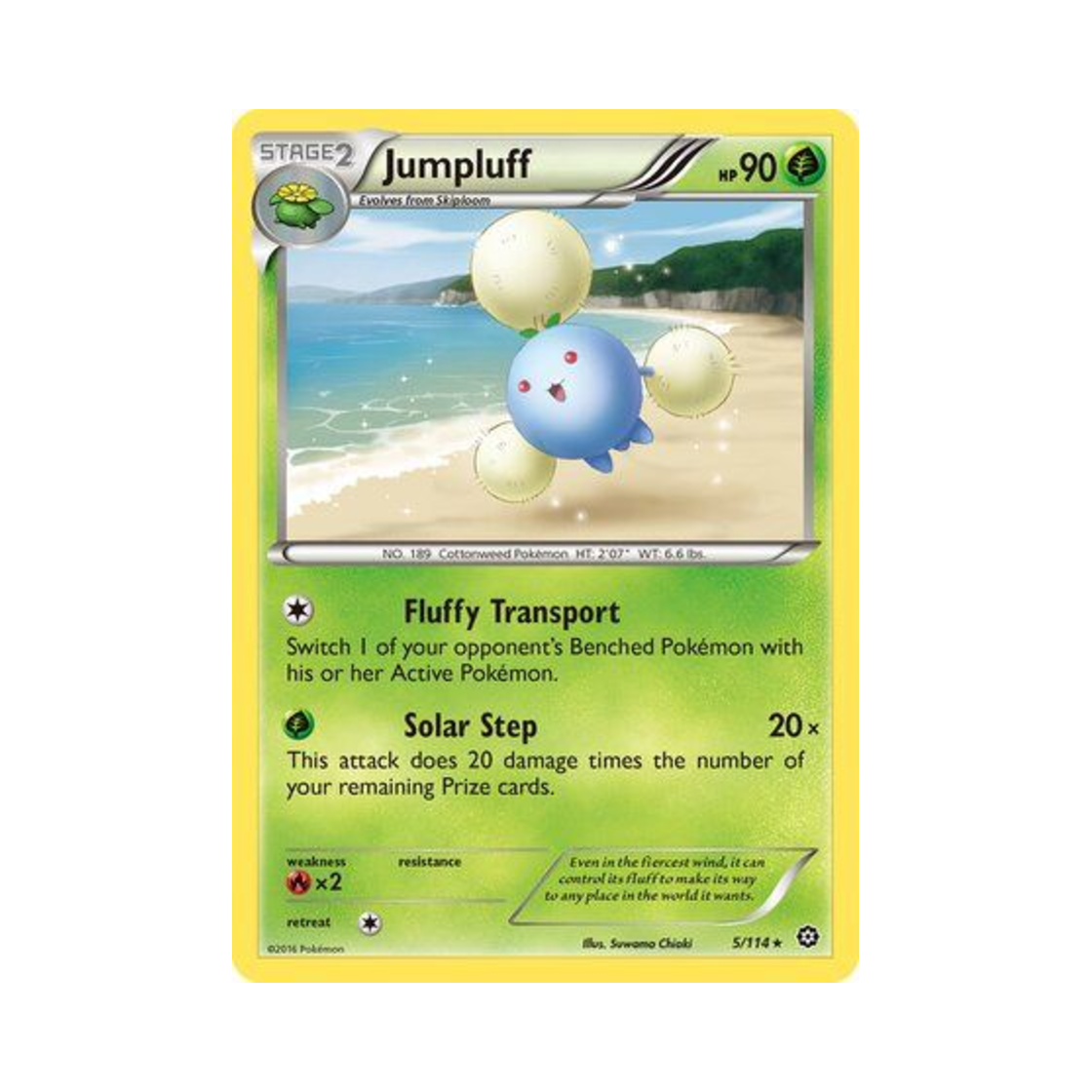포켓몬 TCG 솜솜코 R 스팀 시즈 (영문판)(Pokemon TCG Jumpluff R Steam Siege (English Ver.))