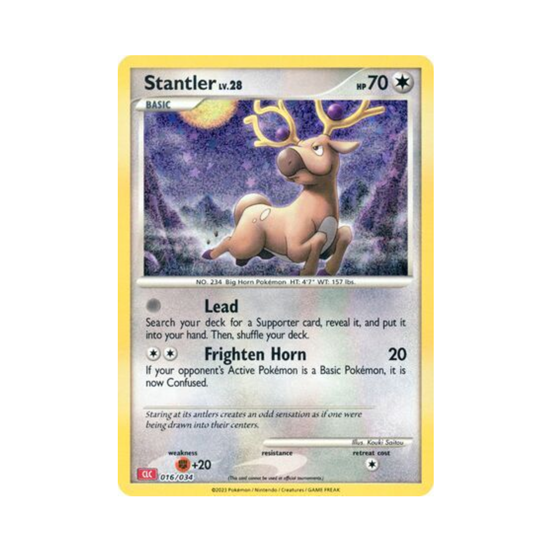 포켓몬 TCG 노라키 포켓몬 TCG 클래식 (영문판)(Pokemon TCG Stantler Pokemon TCG Classic (English Ver.))